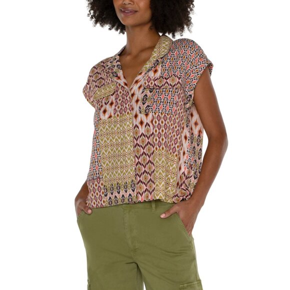 Liverpool Los Angeles Dolman Camp Shirt - Picture 1 of 9